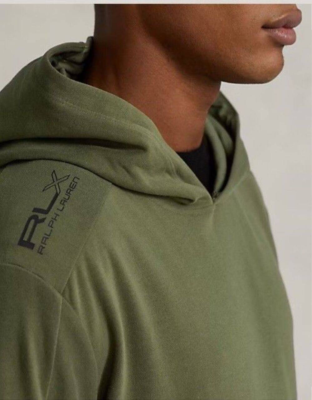 Ralph Lauren RLX Hoodie Men Small Olive Green Pullover Sweatshirt 02 Unit EUC